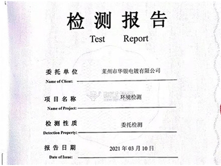 檢測報告